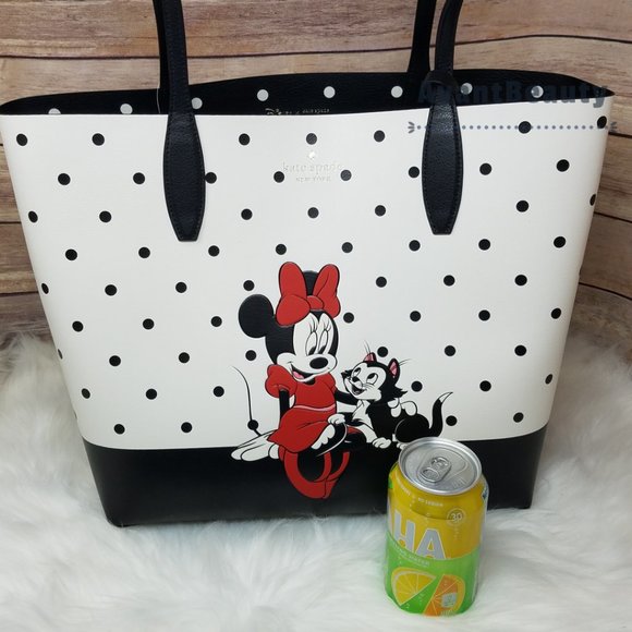 Disney x kate spade new york minnie mouse tote bag Polka Dot Coin Purse Black - Picture 4 of 16